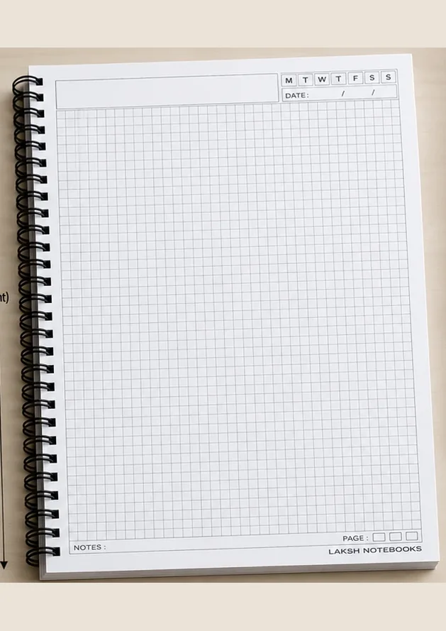 A4 Grid Notebook for JEE