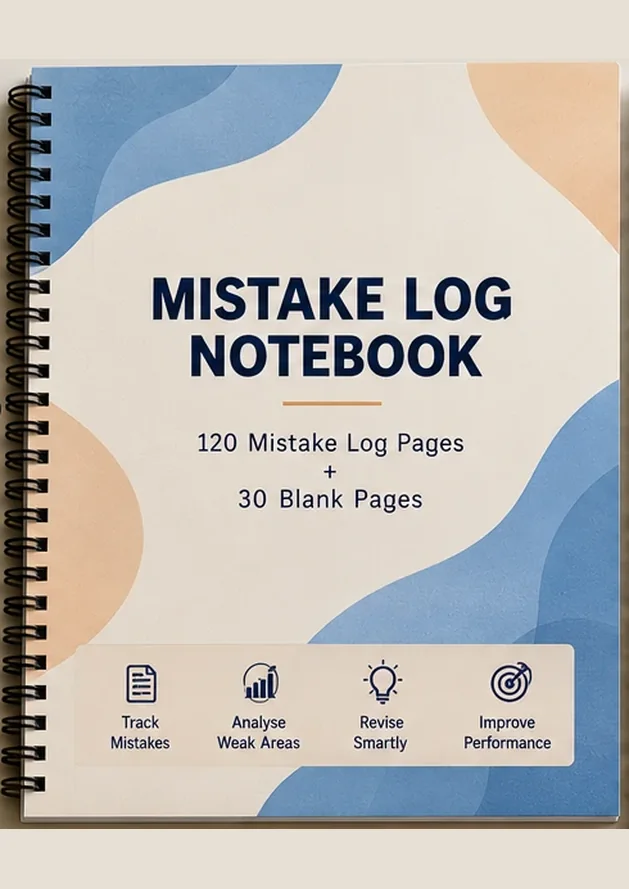 Mistake Log Notebook for JEE